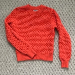 H&M Orange Crew Neck Sweater
